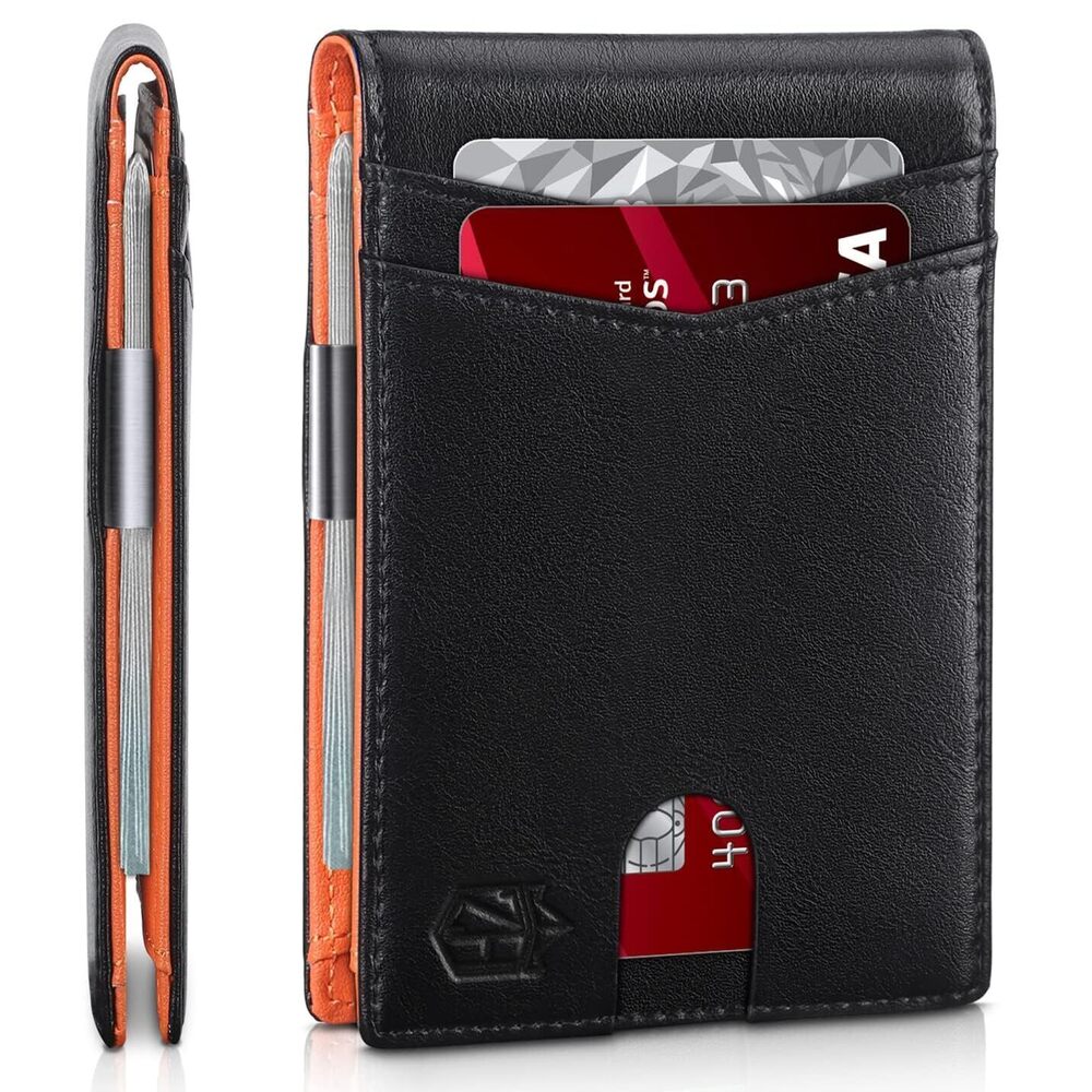 2532 Money Clip Wallets ,Slim Bifold Wallet 10-12 Cards, Leather Wallet